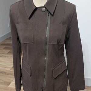 CAbi Dark Brown Utility Jacket